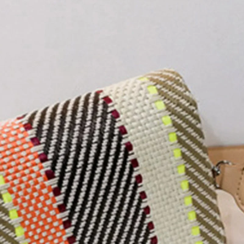 Summer New Women Handbag Fashion Female Rattan Straw Bags Lady Knit Pineapple Crossbody INS Popular Travel Messenger Bag SS3121 (15)