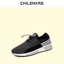 CHILENXAS 2017 Spring Autumn Men Casual Shoes Air Mesh Lace up British Style Breathable Comfortable New Fashion Solid Light