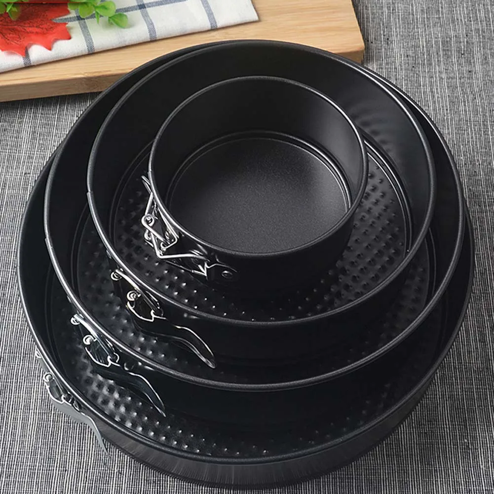 

4 Sizes 1 pc Carbon Steel Nonstick Springform Pan Cake Bake Mould Bakeware Round Shape Cook Baking Tool