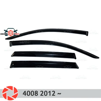 

Window deflector for Peugeot 4008 2012- rain deflector dirt protection car styling decoration accessories molding