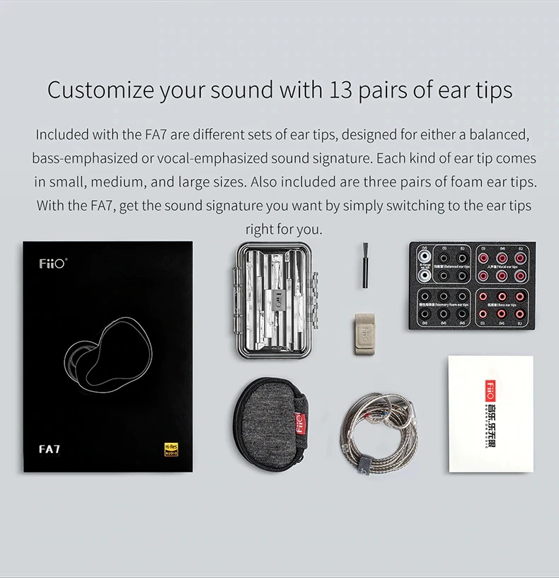FiiO FA7 Hi-Res Knowles Quad Driver Balanced