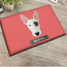 50*80 см милый коврик для двери с рисунком собаки Противоскользящий коралловый флисовый нескользящий коврик мягкий плюшевый коврик для ванной и кухни