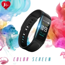Tela colorida Pulseira Inteligente Pedômetro C7S Faixa de Relógio Inteligente Monitor de Pressão Arterial e Freqüência Cardíaca Pulseira De Fitness rastreador Atividade