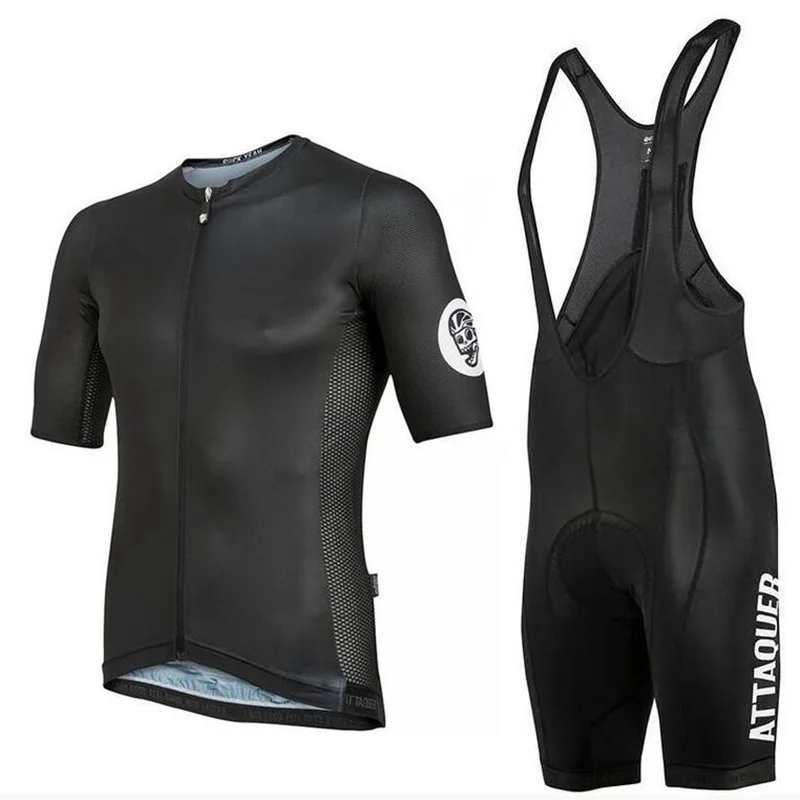

Attaque cycling kit 2017 Summer team racing Ropa Ciclismo Rcc short sleeve Jersey and bib shorts Men's road bike riding clothing