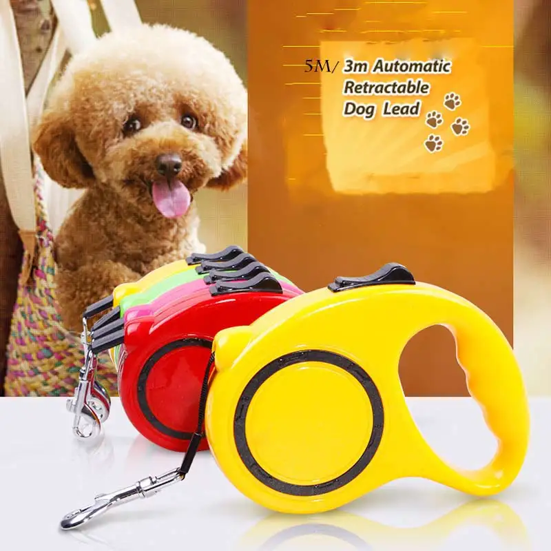 

3m Automatic Pet Leashes Retractable Dog Leash Extending Walking Large dogs Laisse Enrouleur Flexi Llong Nylon Portable Medium E
