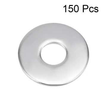 

UXCELL 150Pcs 304 Stainless Steel Flat Washers 8x16x1.1/12x4x1mm Washer for Bolt Screws Nuts Furniture or other Things Gaskets