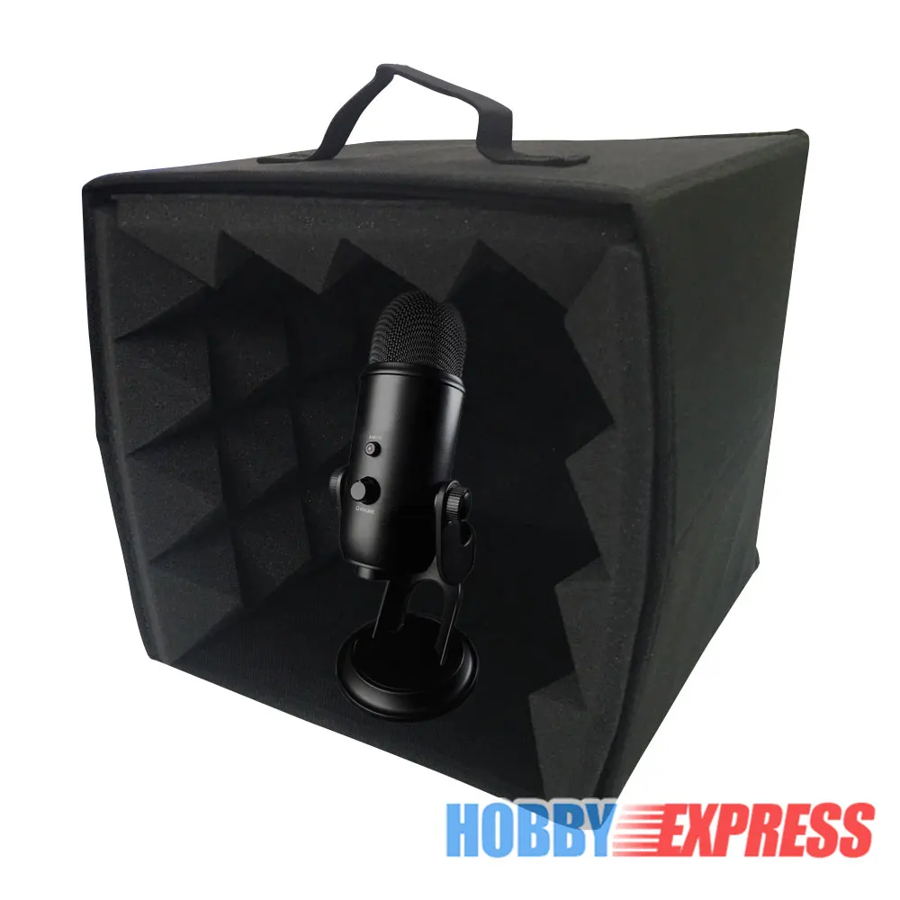  Arrowzoom Portable DIY Studio Soundproofing Recording Booth Microphone Isolation Pyramid Foam Box