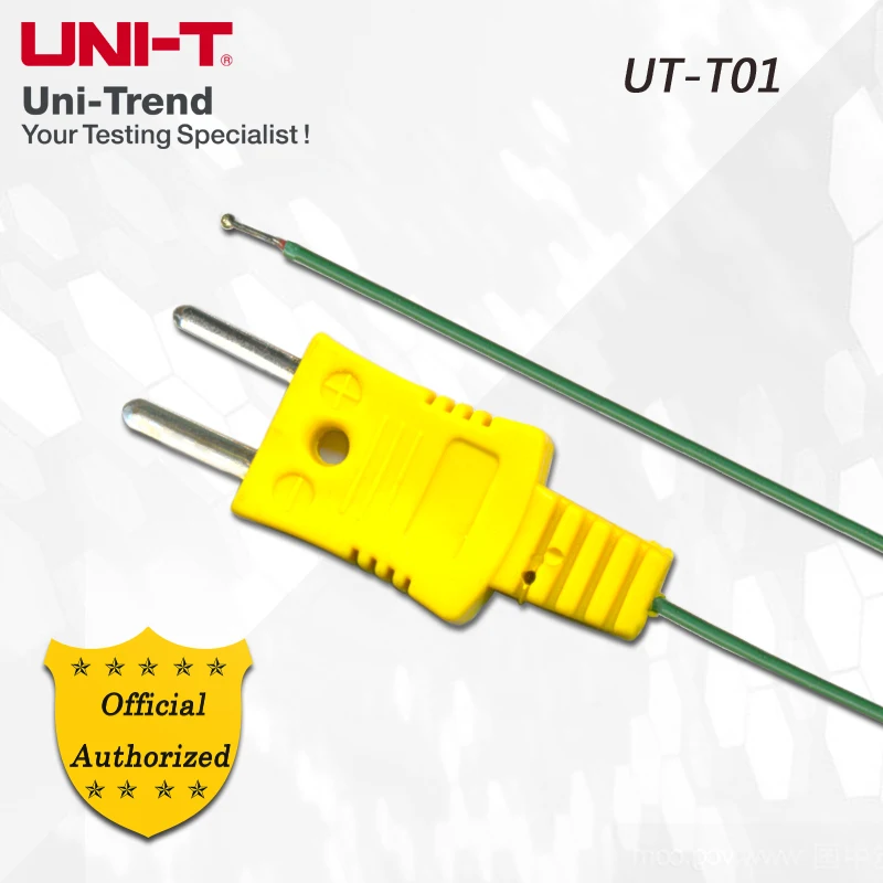 

UNI-T UT-T01 Type K Thermocouple; Flat plug-in input, range -40C to 260C