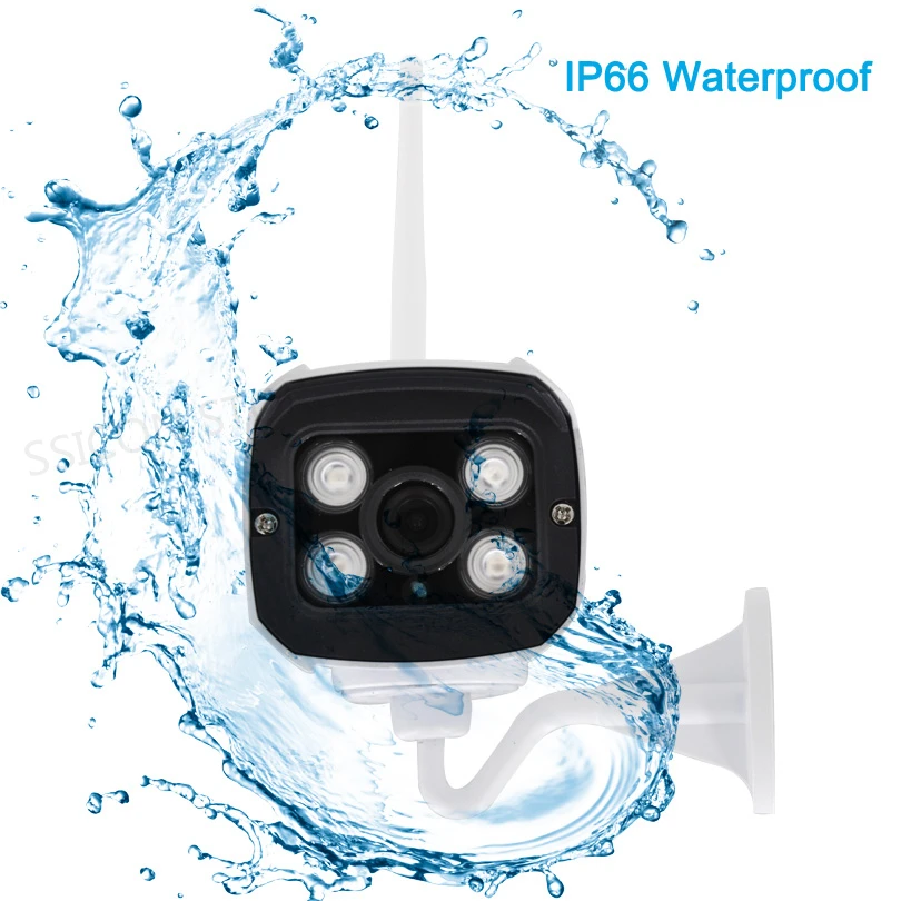 SSICON 1.3MP 4CH Wifi NVR System 960P HD Video Real Time Outdoor Waterproof Wireless IP Surveillance Camera Sets 20M IR Distance 6
