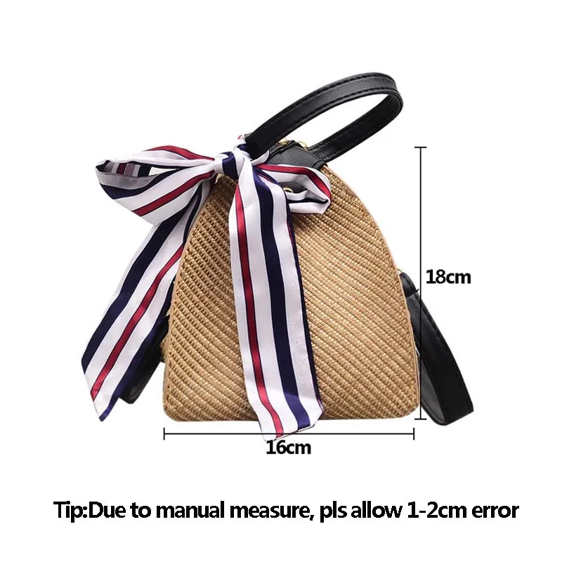 Women Summer Handbag INS Popular Female Fashion Straw Bags Lady Triangular Hot Holiday Shoulder Bag Travel Knit Bolsa SS3192 (9)