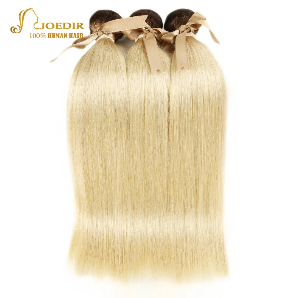 Joedir T4 613 Ombre Blonde Brazilian Straight Hair Bundles 2 Tone - blonde wavy hair extension w brown ombre one roblox