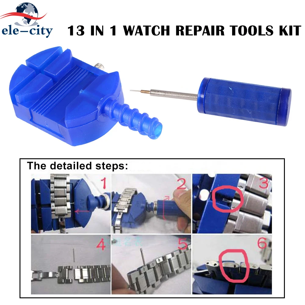 

13 In 1 Professional Accessory Set For Watch Repair Tools Kit Watch Case Open Pry Screwdriver Clock Watch Parts For Phones
