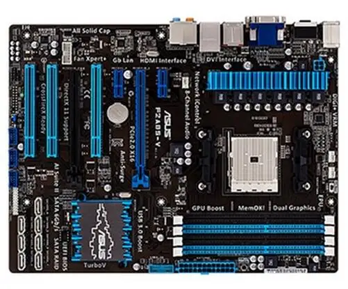 Socket FM2 для ASUS F2A85-V оригинальная используемая настольная плата AMD A85X материнская DDR3