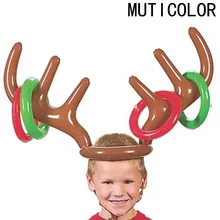 New Children s font b Toys b font Deer Head Shape Inflatable Ring Games Inflatable font