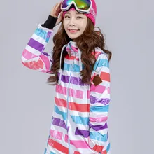 Gsou зимняя женская лыжная куртка, куртка для катания на лыжах, сноуборде, ветрозащитная водонепроницаемая куртка с капюшоном, супер теплая одежда, зимняя куртка, Женское пальто, Новинка