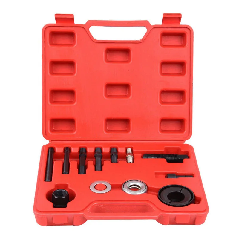 

Professional 13pcs Automotive Pulley Puller Remover Installer Power Steering Pump Remover Alternator AC Pulley Installing Tool