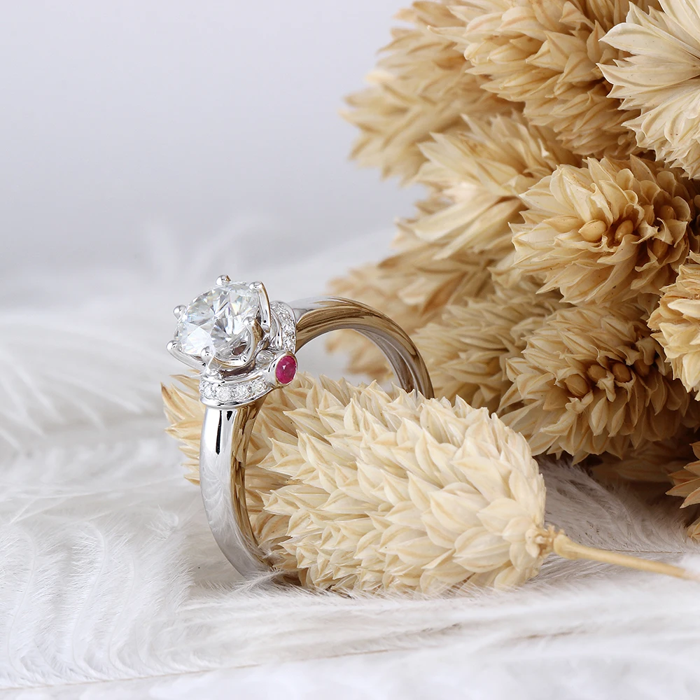 RUBBY MOISSANITE ENGAGEMENT RING (1)