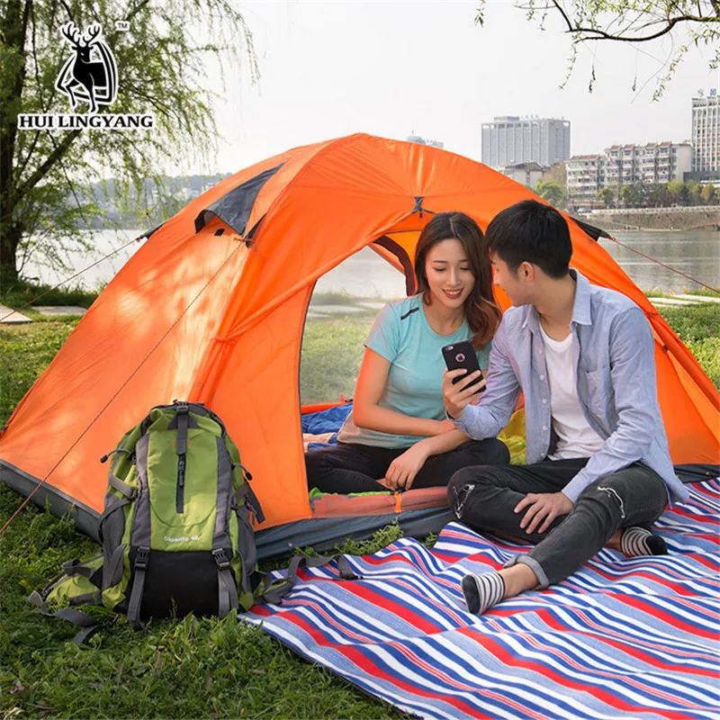 2-3 Person Ultralight Tent Waterproof Trekking Camping Tourist Tent Portable Double Layers Outdoor Hiking Fishing Tent 2-3 Person Ultralight Tent Waterproof Trekking Camping Tourist Tent Portable Double Layers Outdoor Hiking Fishing Tent