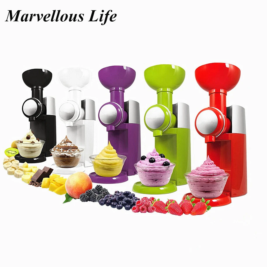 Ice Cream Machine Slush Maker Automatic Frozen Fruit Dessert Milkshake Machine Mini DIY Ice Cream Maker Electric Slush Machine Ice Cream Machine Slush Maker Automatic Frozen Fruit Dessert Milkshake Machine Mini DIY Ice Cream Maker Electric Slush Machine