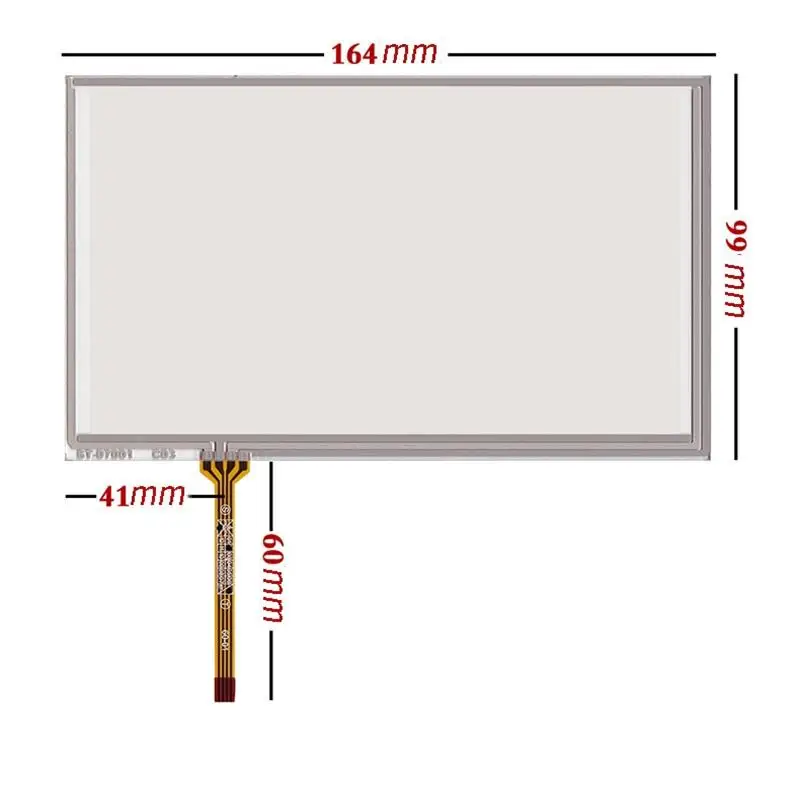 

For 7 Inch 164*99MM 4-wire T070TN92 AT070TN94 Digitizer Resistive Touch Screen Panel Resistance Sensor