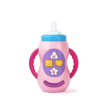 Детская безопасная звуковая музыкальная световая бутылка для молока игрушка обучающая детская бутылка игрушки 2 цвета