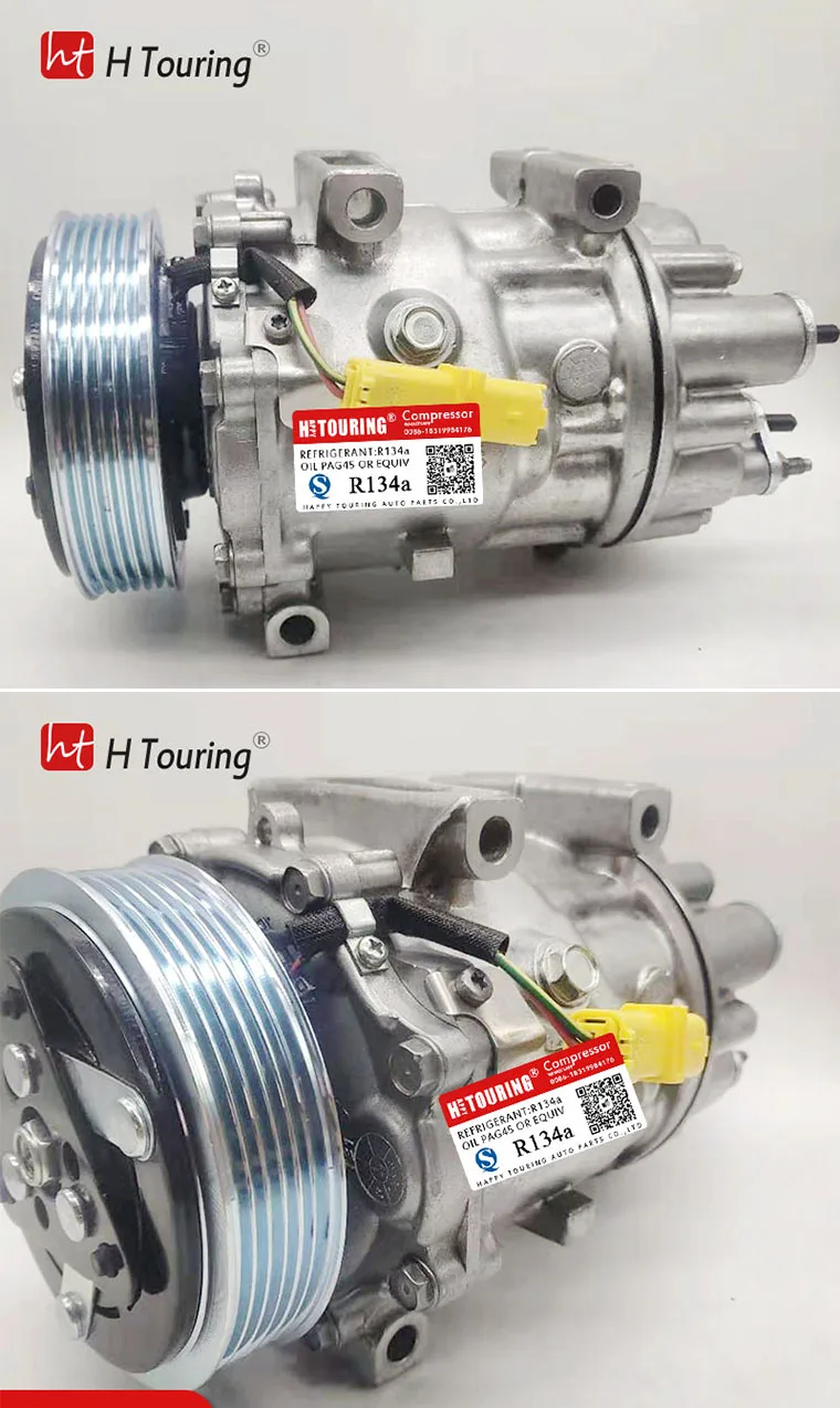 Sd7v16 Ac Compressor For Citroen Jumpy Iii C8 Peugeot 807 Expert 6453yx 9686061980 6453yw 813322 32826g Air Conditioning Installation Aliexpress