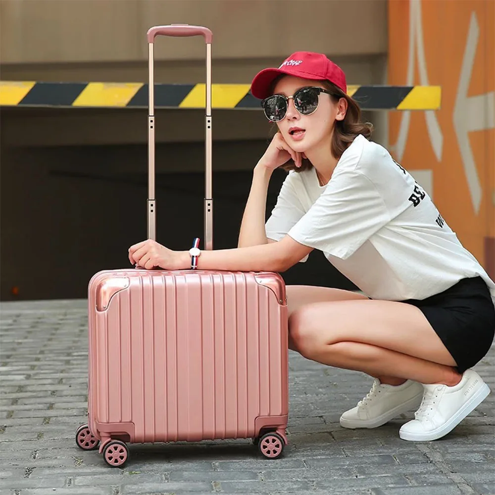 

CUWHF Universal wheel boarding100% PC Suitcase Carry on Spinner Wheel Travel Luggage 39#39#24 suitcase on wheels