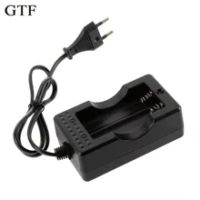 Gtf 18650 carregador de bateria de lítio 4.2 v linha de carregamento duplo 18650 duplo-slot para relatar carregador de bateria recarregável