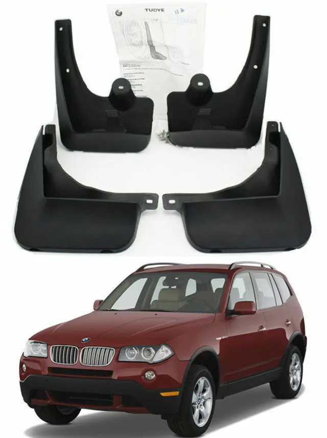 Комплект качества OE Брызговики щитки подходят для 2004-2010 BMW SUV X3 E83