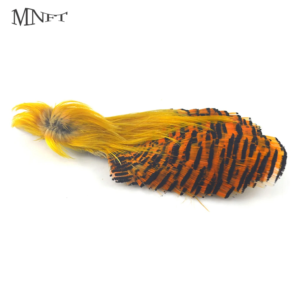 MNFT Natures Spirit Fly Завязывающиеся перьями золотистая головка фазана с золотым фазаном