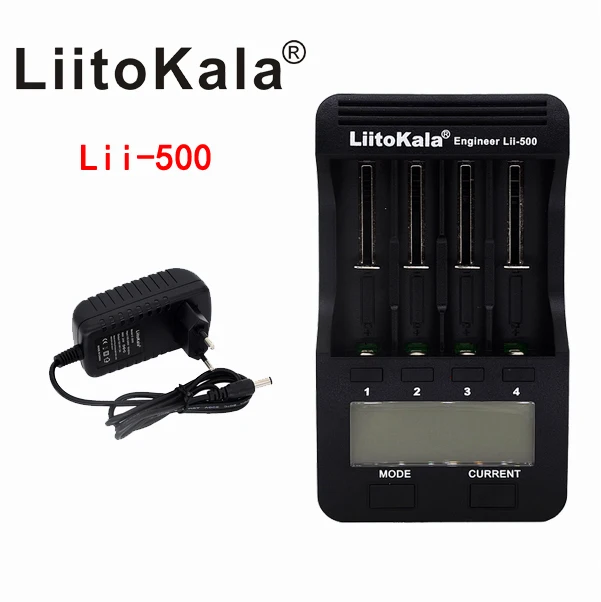 LiitoKala lii-500 lcd 3,7 V/1,2 V 18650/26650/16340/14500/10440/18500 зарядное устройство, лиитокала завод lii500 - Цвет: lii-500 no car