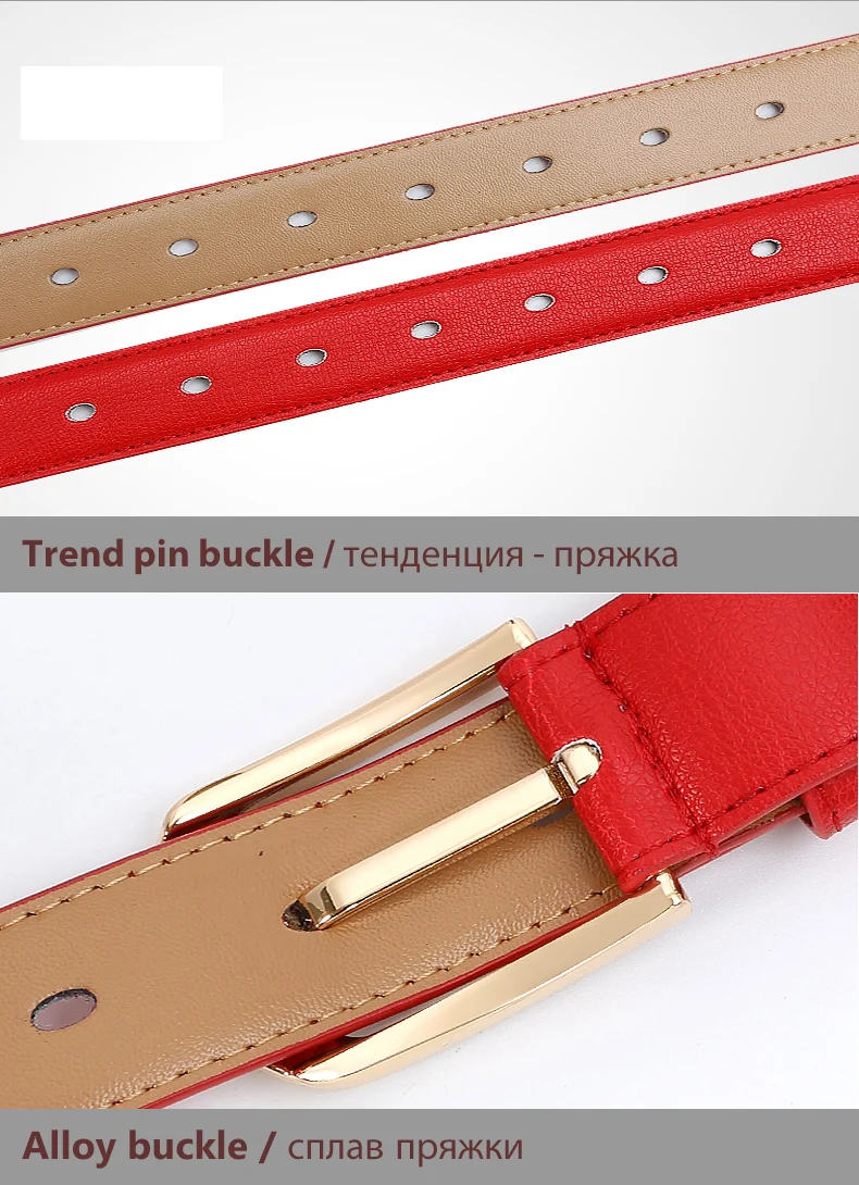 (16)Catelles Fashion Women's Belt Female Genuine Leather Designer Brand Luxury Pin Buckle Strap Ladies Woman Belts For Women Jeans