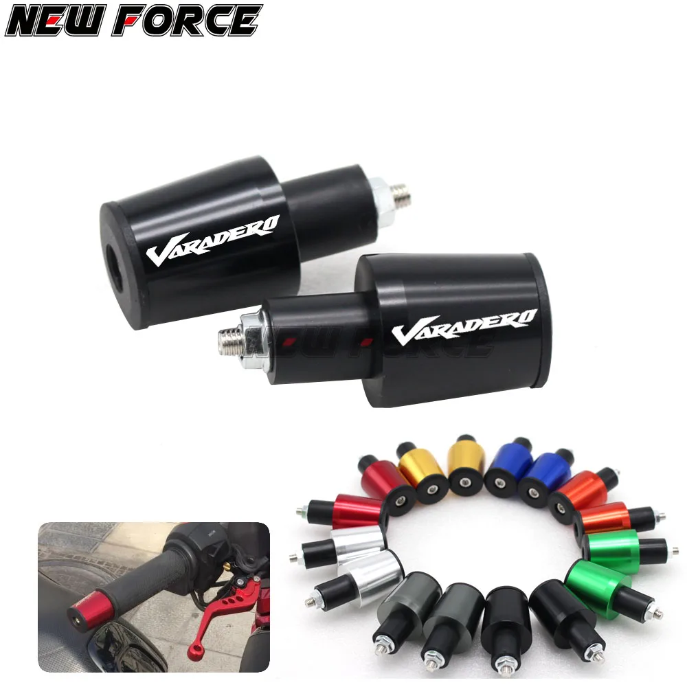 

CNC 22MM Handlebar Grips Handle Bar Cap End Plugs For Honda Varadero