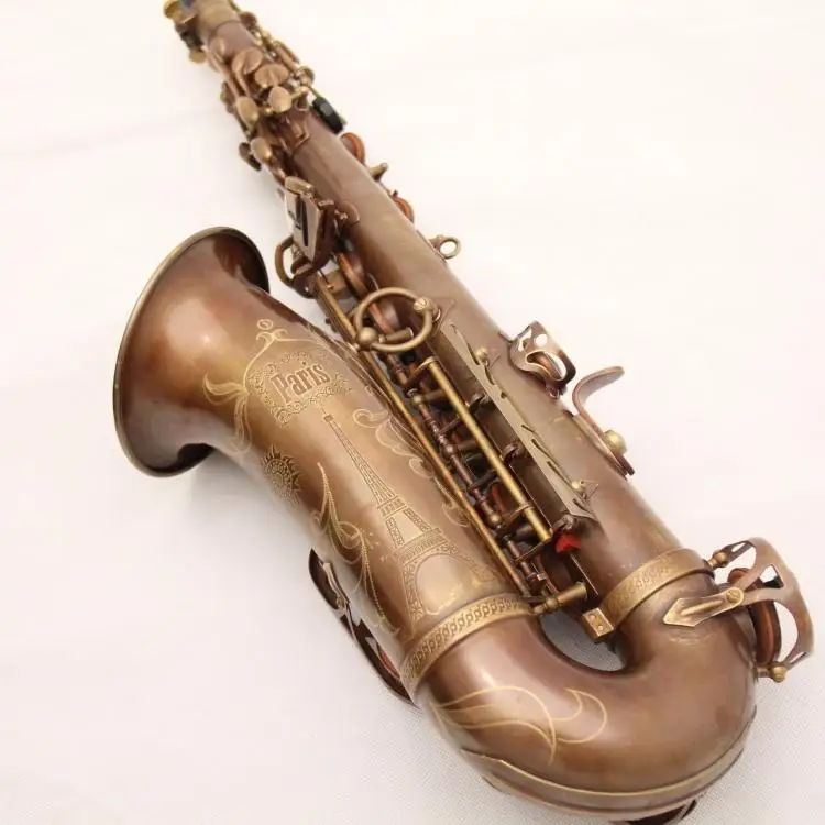 

Retro Professional Alto Saxophone Selme Mark VI Eb Flat Alto Sax Saxofone antique copper Top musical instrument mouthpiece &case