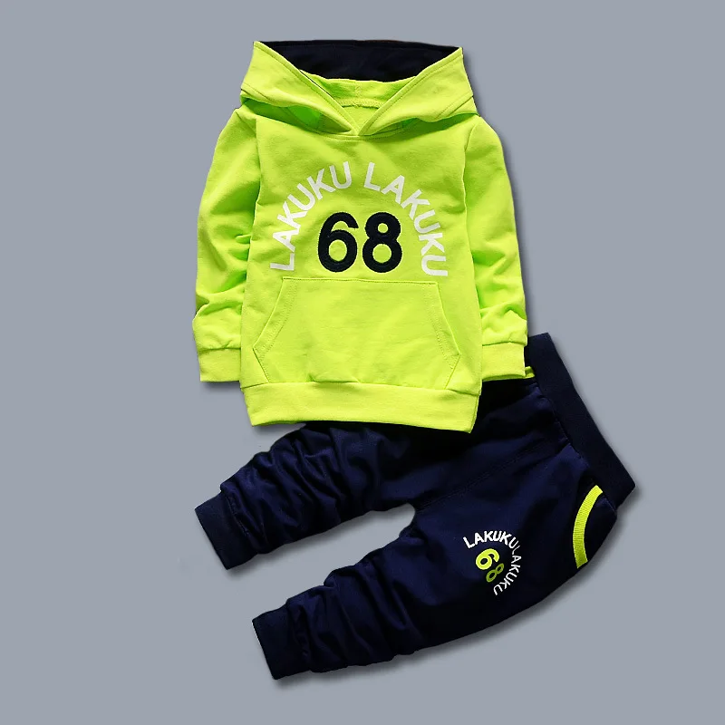 

2018 Toddler Boys Fashion 2PCS Children Clothing Set Spring Autumn Letter Hooded Hoodies +Long Pants Kids Bebes Jogging Suits