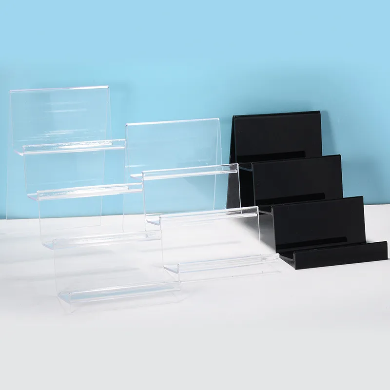 3-Tier Acrylic Stand Shelf for Pop Figure Display, 3 Steps Acrylic Display for Decoration and Jewelry (3)