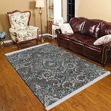 Else Nordec черно-белый ikat скандинавский геометрический 3d принт Противоскользящий килим моющийся декоративный килим Площадь Ковер богемный ковер