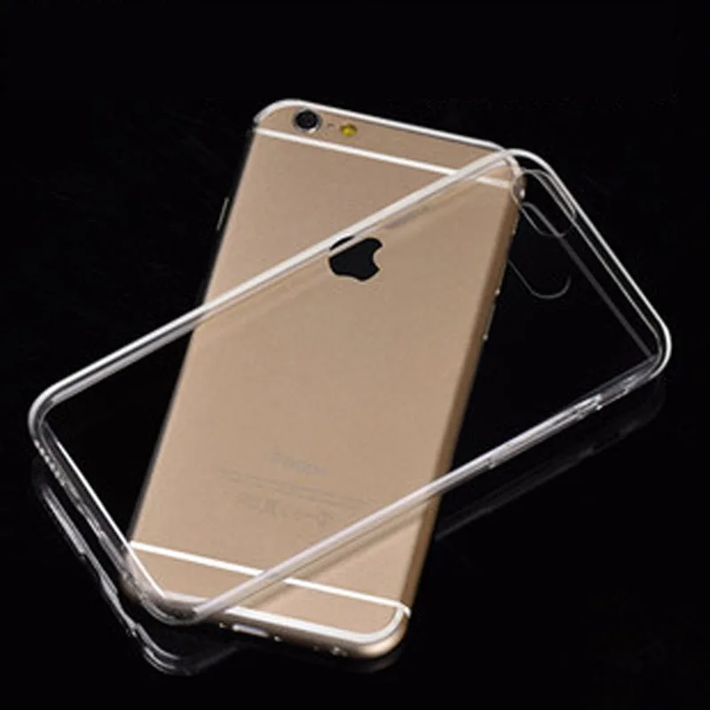 

Silicone Case For iPhone 7 New Ultra Thin Fashion Concise Transparent Soft Anti Knock Back Cover For iPhone 7 Plus Phone Case