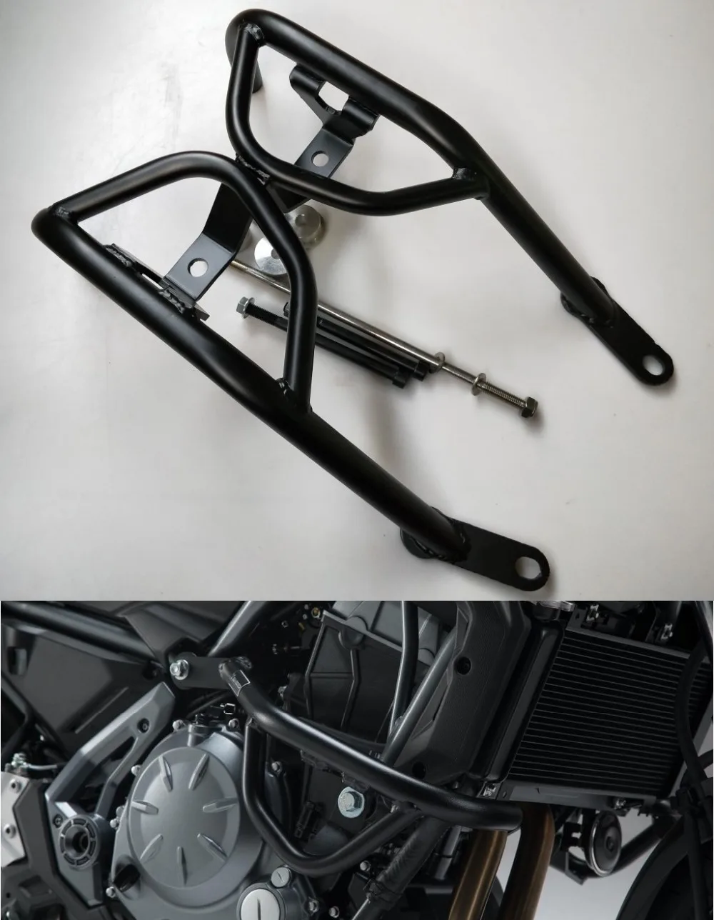 Шоссе защита двигателя мотоцикла аварии защиты баров для Kawasaki Z650 ZR650 ABS 17 до 19 лет черного цвета