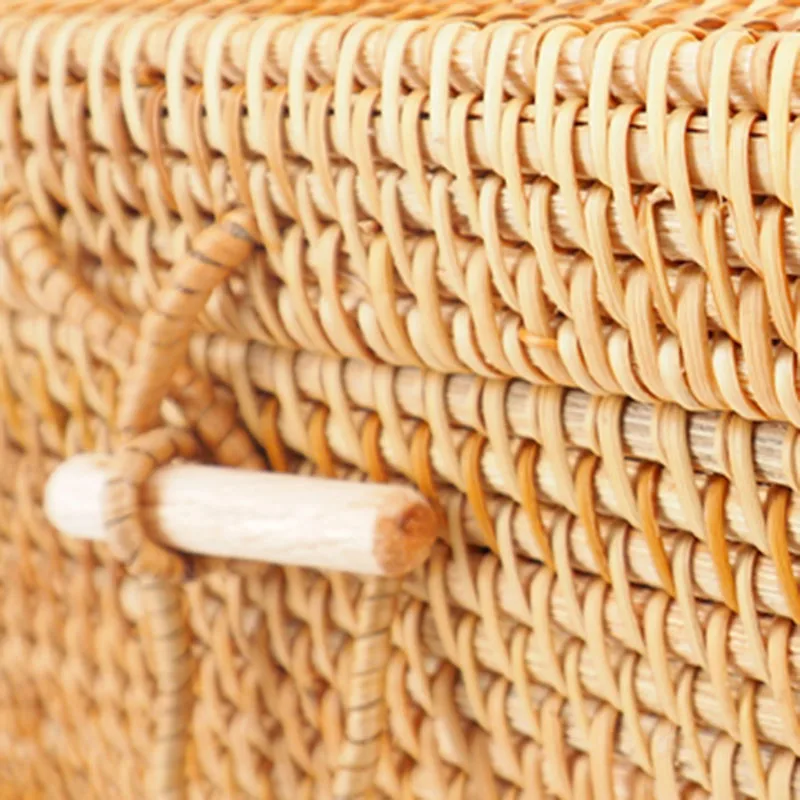 Women Straw Bag Female Summer Beach Handbag Lady Handmade INS Popular Vintage Rattan Bags Hollow Totes Box Large Bag SS3129 (11)