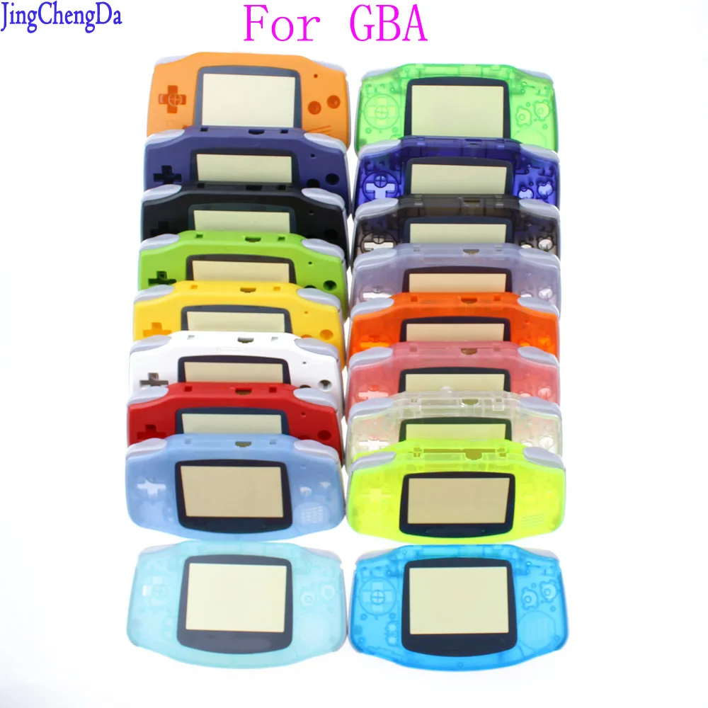 Replacement Luminous Clear Case Shell Cover for Nintendo for GBA Housing Case for Gameboy Advance Console Buttons Screw Driver