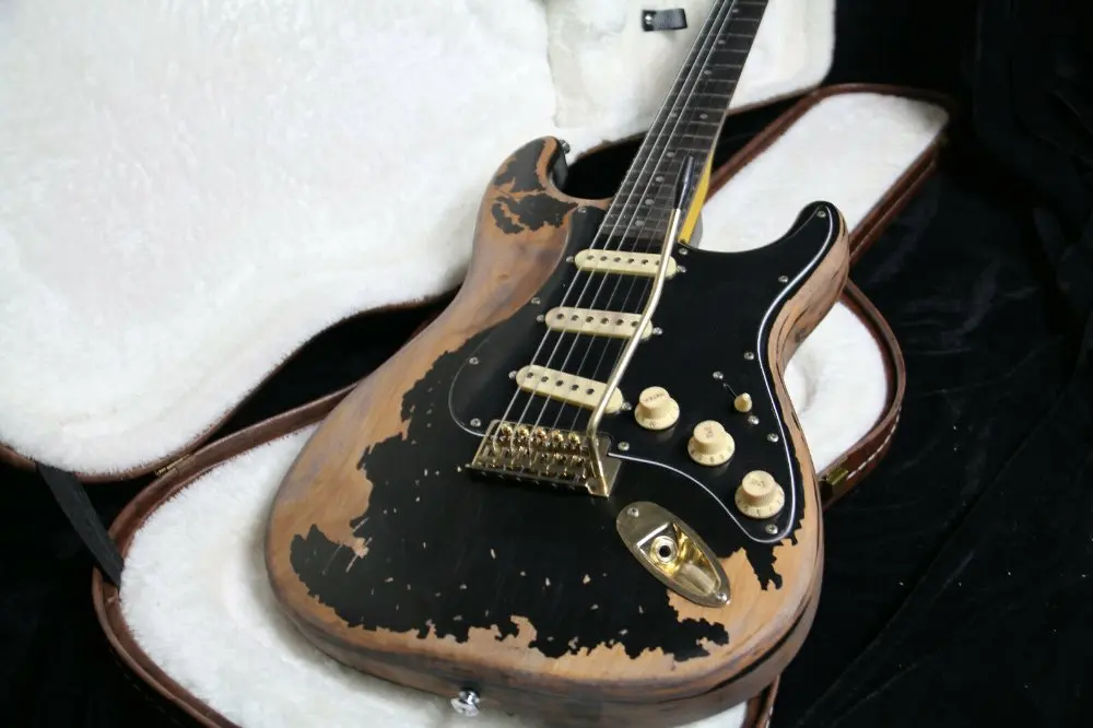 

China Aged Relic Guitar Custom Shop John Mayer Black One Electric Guitar