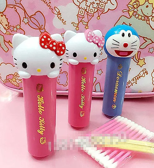 Чехол с рисунком Hello kitty, ватные палочки, двойной чехол для хранения зубочисток, KX-P7076 для путешествий