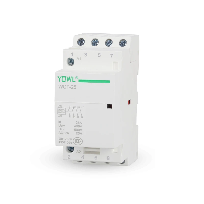 4P 25A 24V/110V/230V 50/60HZ Din rail AC контактор для дома 2NO 2NC 1NC + 1NO | Обустройство