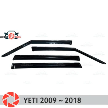 

Window deflector for Skoda Yeti 2009~2018 rain deflector dirt protection car styling decoration accessories molding