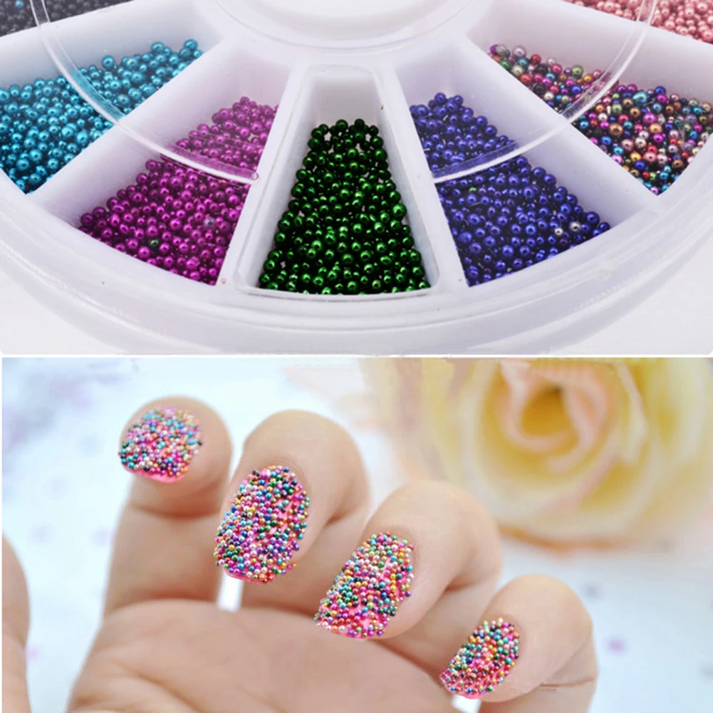 Mini Glitter Beads Nail Art Tip Decoration Women Beauty DIY Manicure Accessory | Красота и здоровье