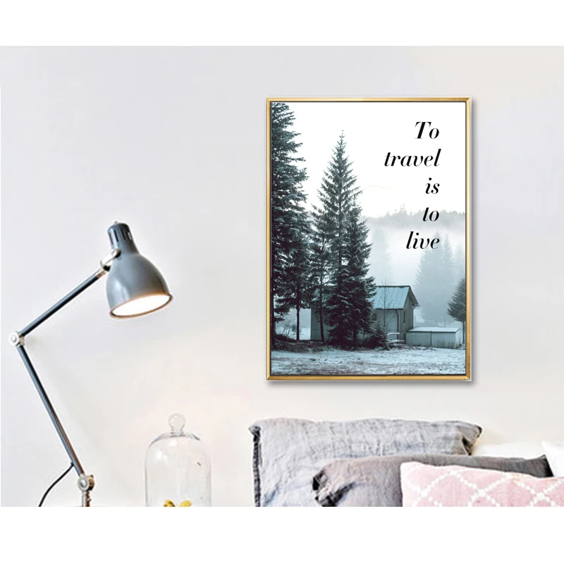 canvas-painting-nordic-decoration-wall-art-poster-forest-home-nordic-decor-landscape-poster-forest-painting-camera-forest-photo 1