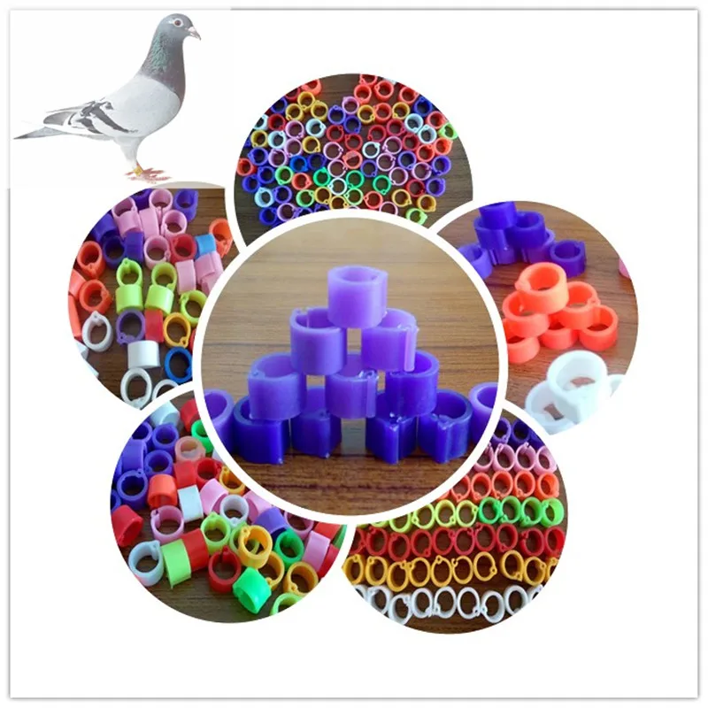 

100 Pcs hot sale bird leg bands bird foot bands Pigeon rings