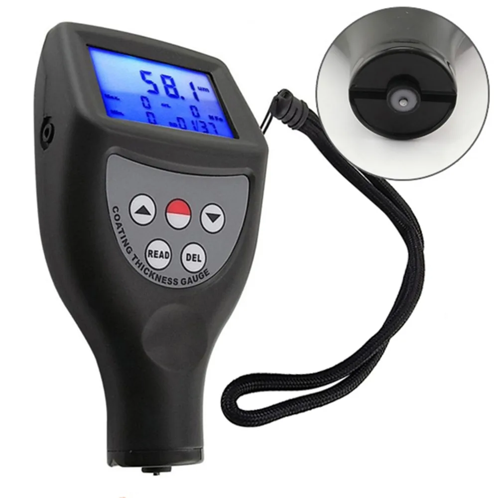 Coating Thickness Digital Paint Gauge Meter 0 1250um / 0 50 mil Range