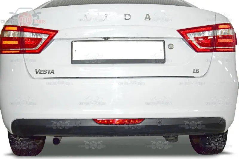 Накладка на задний бампер для Lada Vesta Sedan- защитная пластина для стайлинга автомобиля декоративные аксессуары лазерные буквы